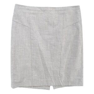 The Limited Collection Pencil Skirt Light Grey Knee Length Zip Back Size 12